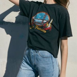 John Galt Cropped T-shirt from Pacsun (one size)